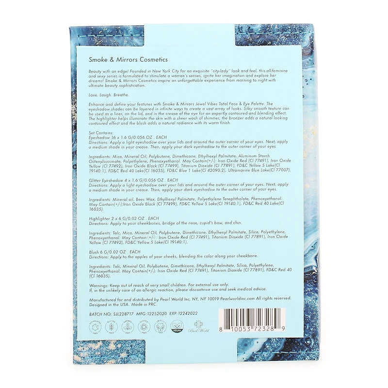 Jewel Vibes 23-Piece Total Face & Eye Makeup Palette