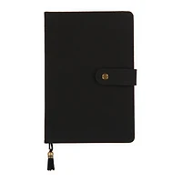 suede journal with snap closure & bookmark