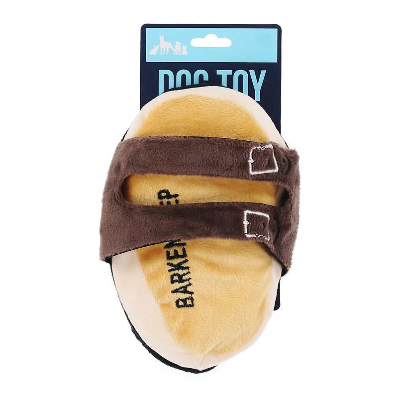 'Barkenstep' Sandal Plush Squeaky Dog Toy