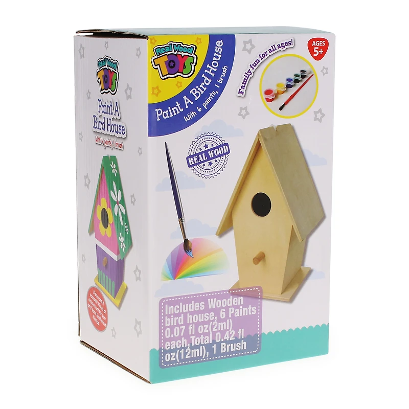 Real Wood Toys™ Paint A Birdhouse DIY Set