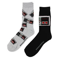 Young Men's Nintendo® Controller Crew Socks 2-Pack