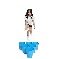 giant yard pong game 6-cup set and ball
