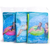 summer waves neon swim tubes;neon tubes;summer tubes;swim tubes;cheap tube;pool float;pool floats;cheap pool toys;five below