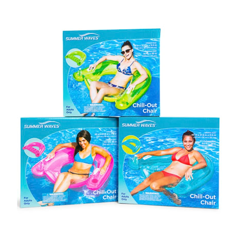 inflatable chair, pool lounger, float, chair with cup holders, lounge toy, raft, holder, supplies
