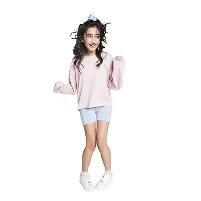 Juniors Cropped Sweatshirt - Pink