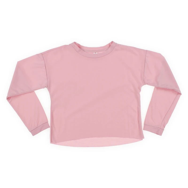 Juniors Cropped Sweatshirt - Pink