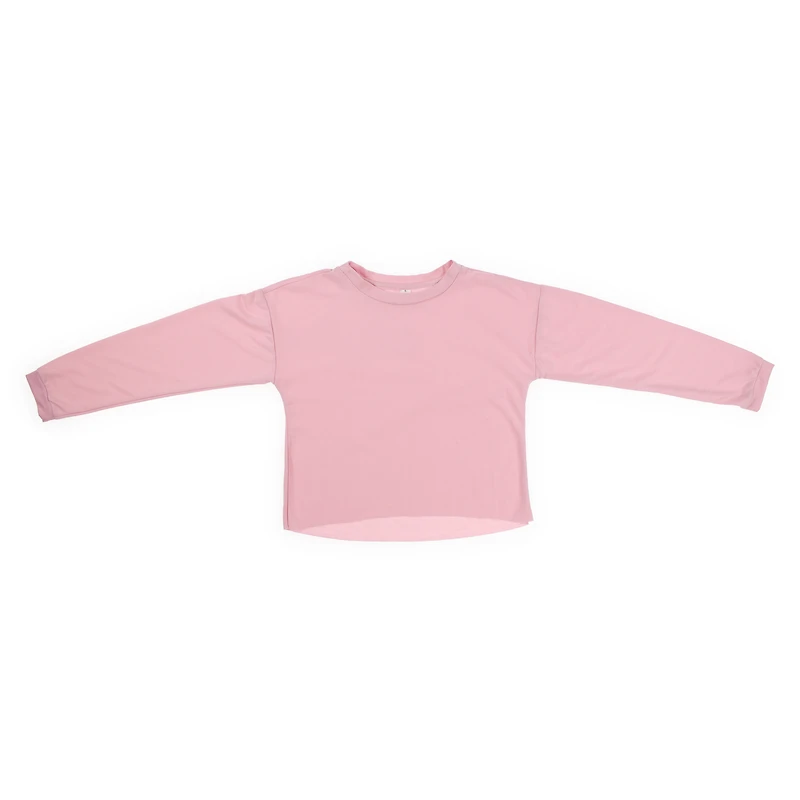 Juniors Cropped Sweatshirt - Pink