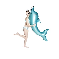 Dolphin Ride-On Pool Float 53in X 25in