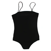 Juniors Bungee Strap Bodysuit - Black