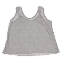 Juniors Knot Strap Tank Top - Heather Gray