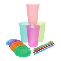 Evoke™ 12oz Color Change Travel Cups w/ Lid & Straw 4-Count