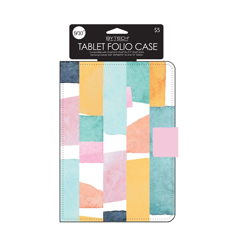 9in To 10in Tablet Folio Case - Abstract Art