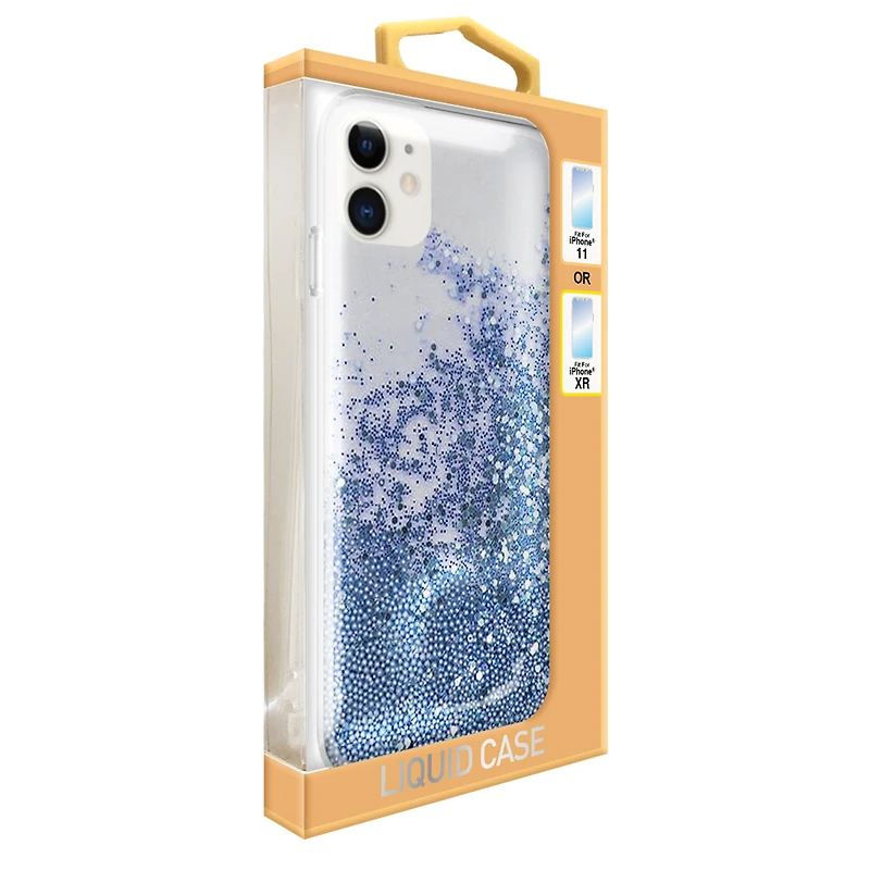 Iphone 11®/Xr® Liquid Glitter Phone Case - Blue Glitter