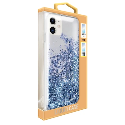Iphone 11®/Xr® Liquid Glitter Phone Case - Blue Glitter