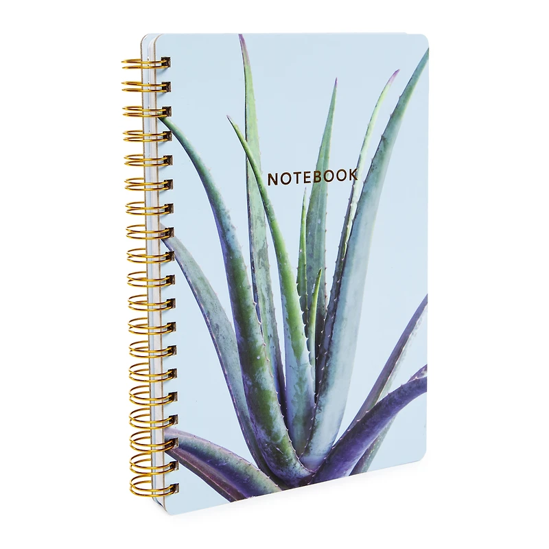 hardcover spiral notebook w/ gold foil print
