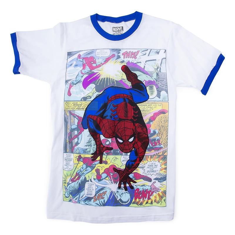 Spider-Man™ Comic Book Graphic Ringer Tee