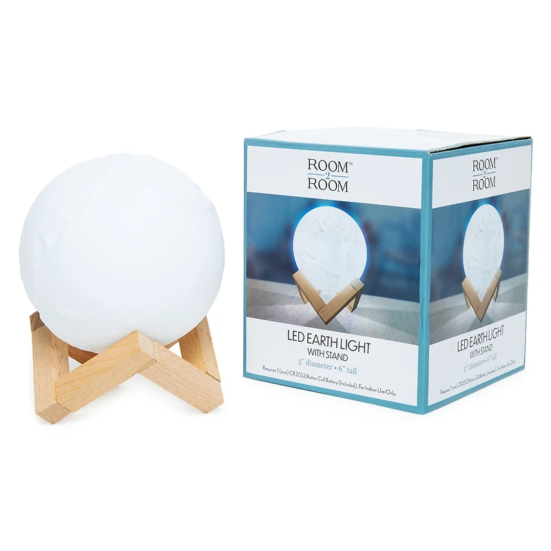 Led Earth Light With Stand 5in X 6in