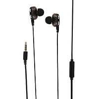 Dual Driver Wired Earbuds With Microphone