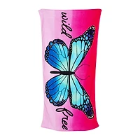 Blue Butterfly Beach Towel 30in X 60in