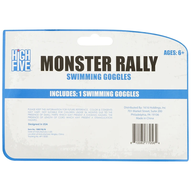 Molded Novelty Swim Goggles- Shark Or Truck