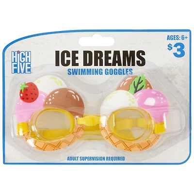 Molded Novelty Swim Goggles- Unicorn Or Ice Cream