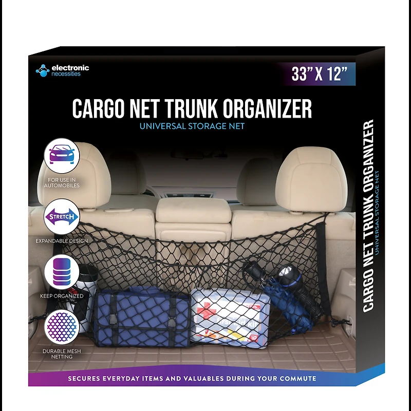 Cargo Net Car Organizer 33in