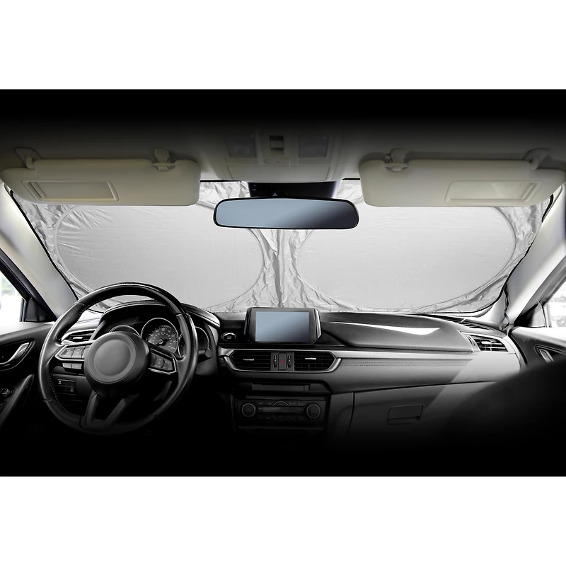 Collapsible Car Windshield Sun Shade 59in X 27in
