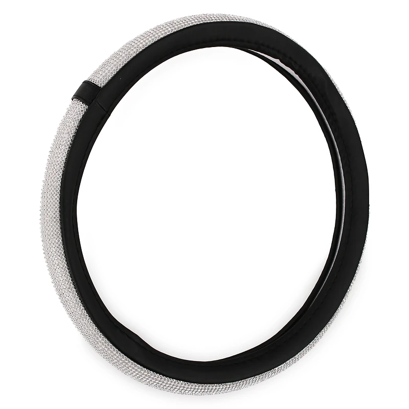Rhinestone Steering Wheel Cover 15in/Universal Fit