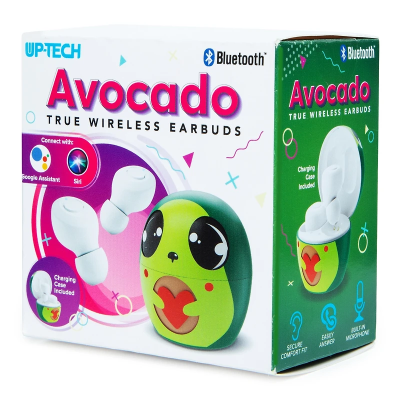 Cute Bluetooth® Earbuds W/ Mic & Wireless Charging Case