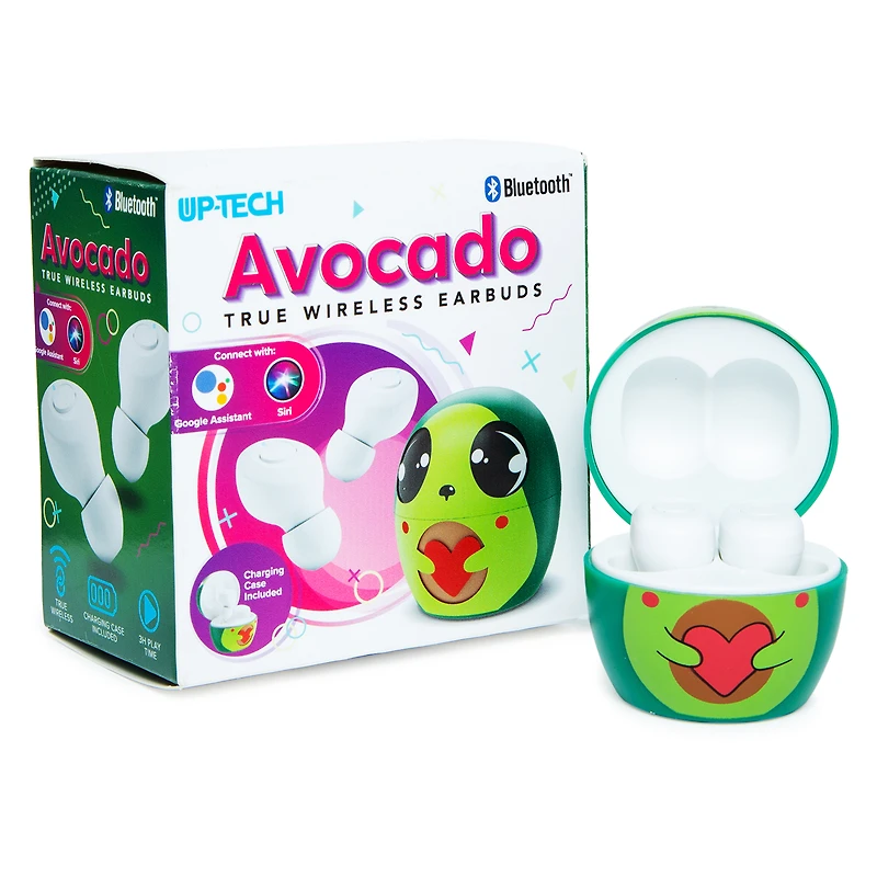 Cute Bluetooth® Earbuds W/ Mic & Wireless Charging Case