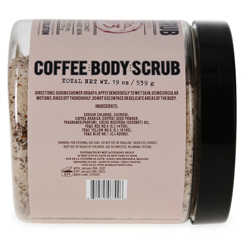 Coffee & Coconut Premium Body Scrub 19oz
