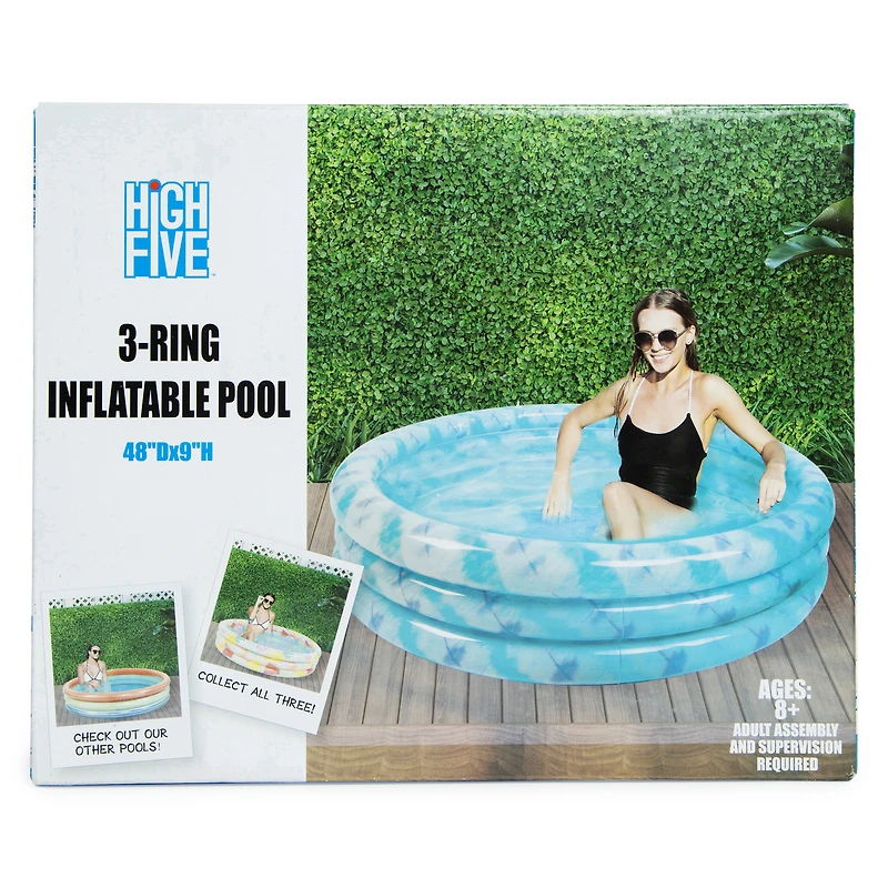 3-Ring inflatable Pool W/ Prints 48in