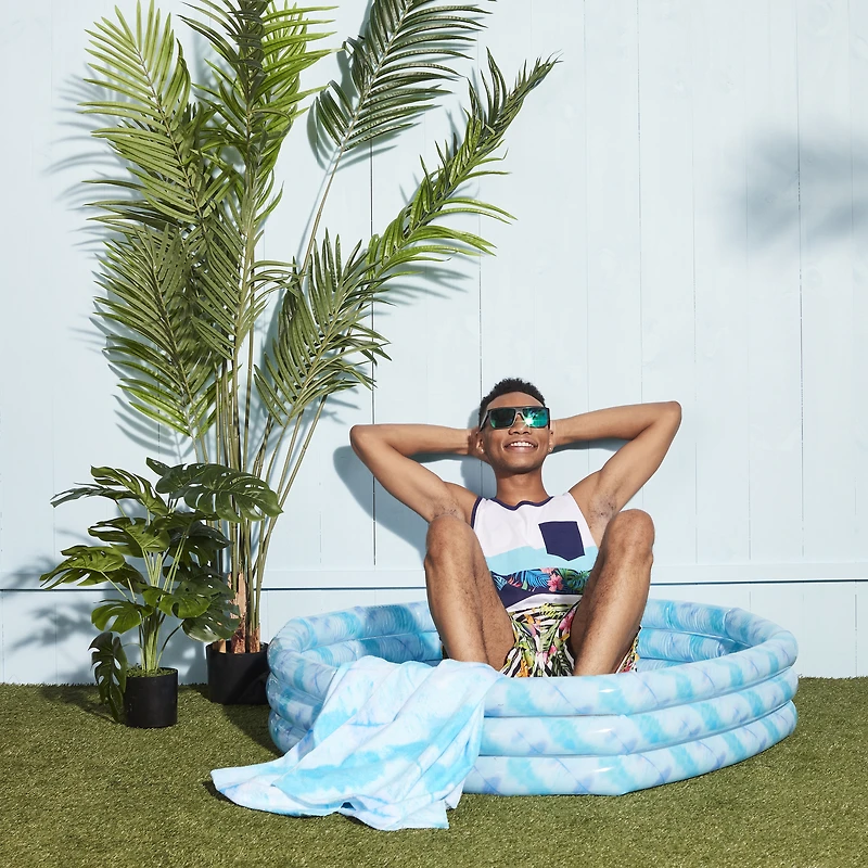 3-Ring inflatable Pool W/ Prints 48in