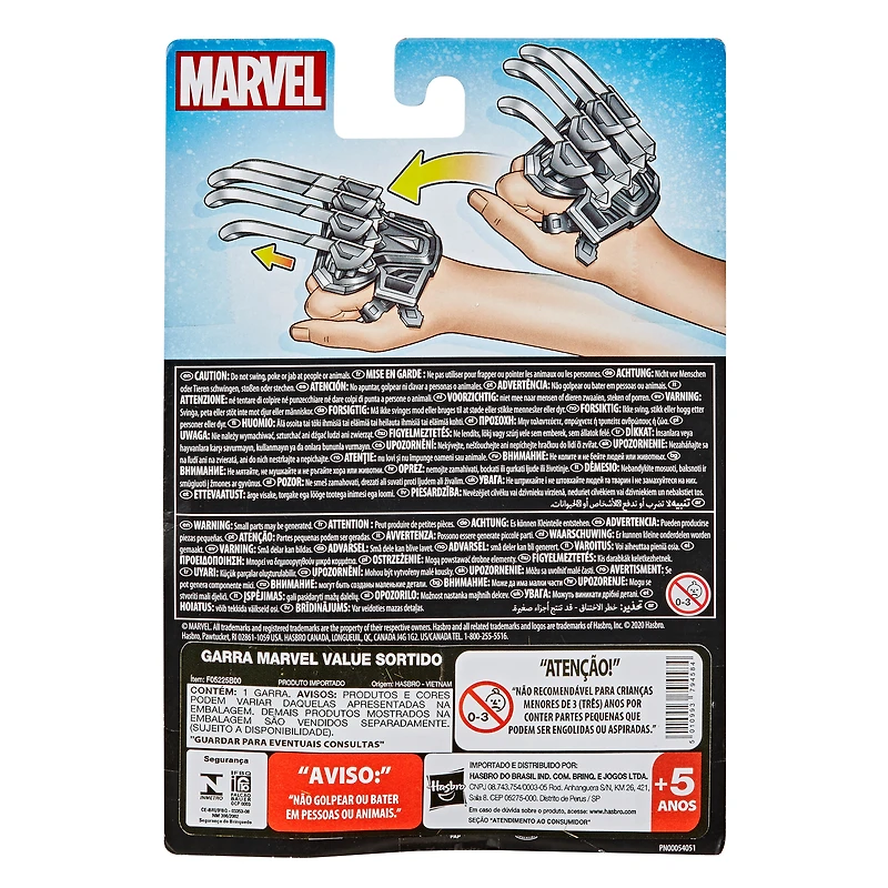 kid's Marvel wrist gauntlet toy with battle action