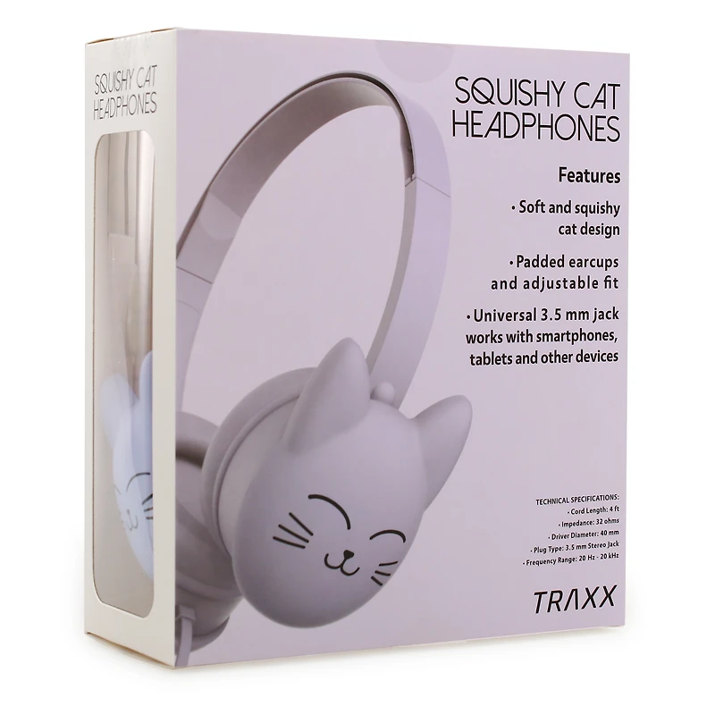 Squishy Critter Wired Headphones With Mic