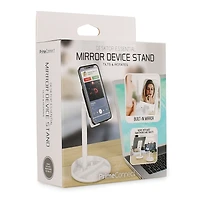 desktop tablet & phone stand with vanity mirror