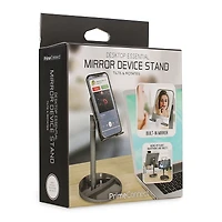 desktop tablet & phone stand with vanity mirror