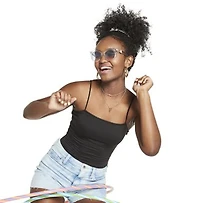 Juniors Bungee Strap Bodysuit - Black