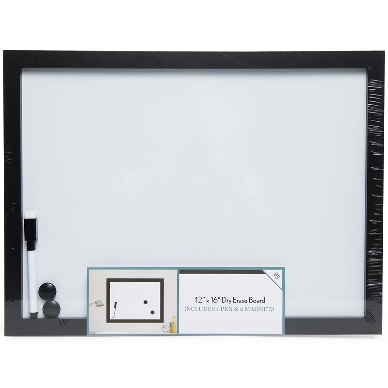 Framed Dry Erase Board 12in X 16in