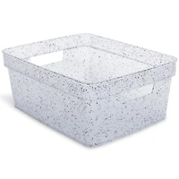 Speckled Storage Bin 10in