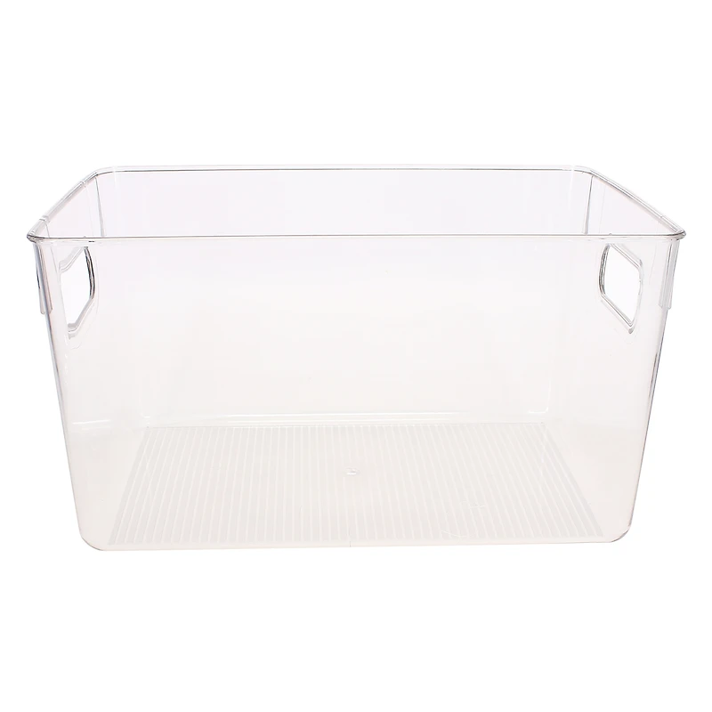 Clear Plastic Storage Bin 11in X 6in