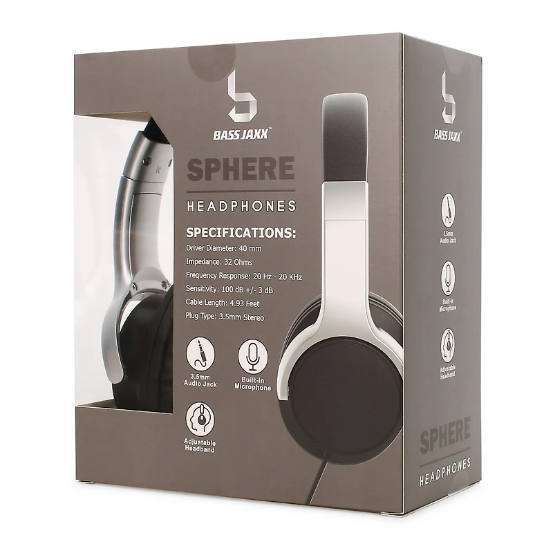 Sphere Dj-Style Headphones With Mic, Wired