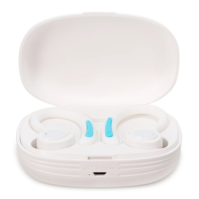 sport hook bluetooth® earbuds with microphone, 10hr play time