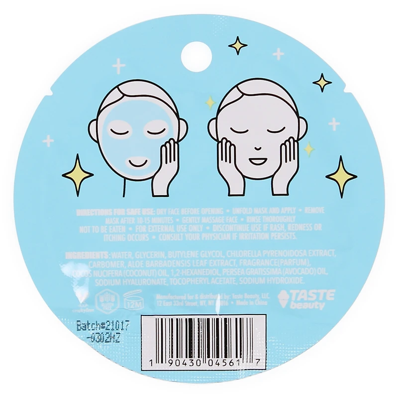 Summer Scented Face Mask, Single-Use 0.67oz