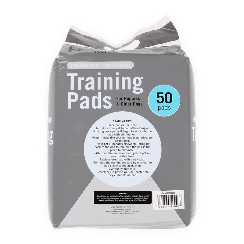 Charcoal Dog Training Pads 50-Count