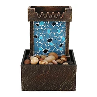 Mosaic Led Tabletop Fountain 6.8in