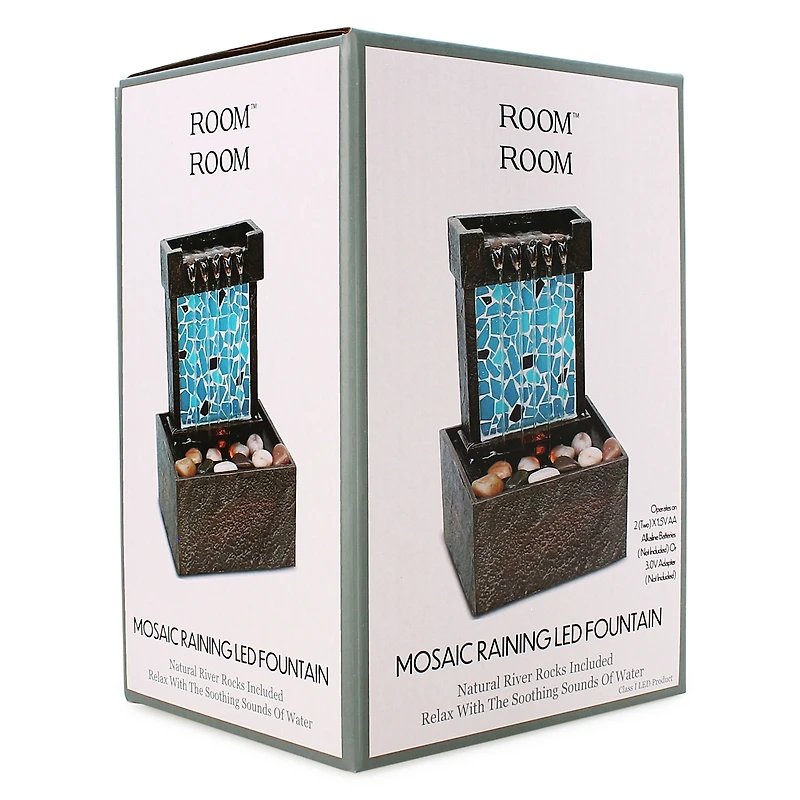 Mosaic Led Tabletop Fountain 6.8in