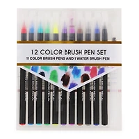 Watercolor Brush Pens Set 12-Piece