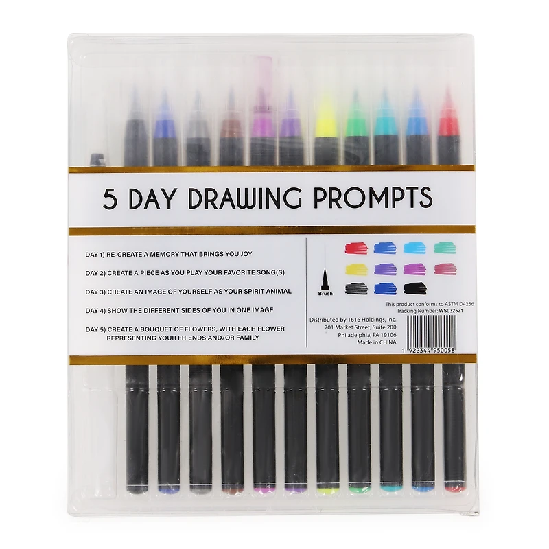 Watercolor Brush Pens Set 12-Piece