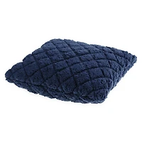 luxe collection quilted sherpa throw pillow 15in